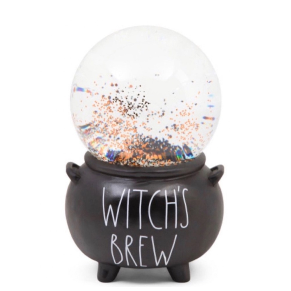 NEW Rae Dunn Witch's Brew Cauldron Halloween Snow Globe - Online Exclusive